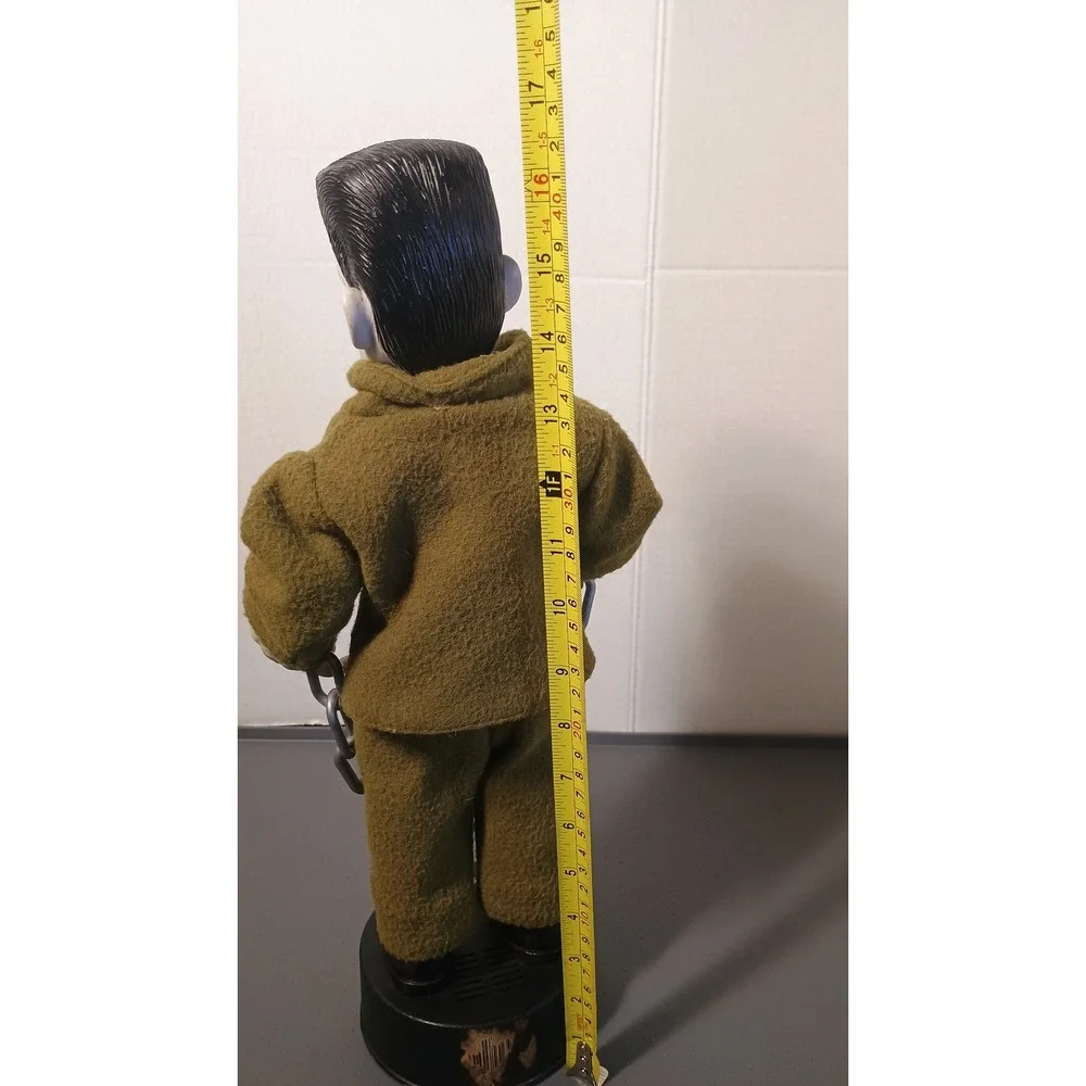 Rare Vintage Frankenstein Animated Figure 17in Green Glowing Eyes Sound